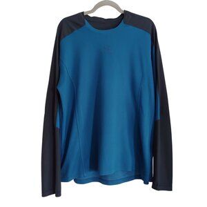 Arc'teryx Mens Teal Long Sleeve Activewear Athleisure Pullover Logo